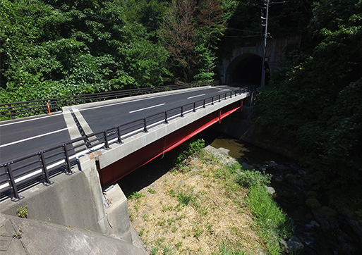 主要地方道戸呂町軽米線陣内上の橋橋梁補修工事